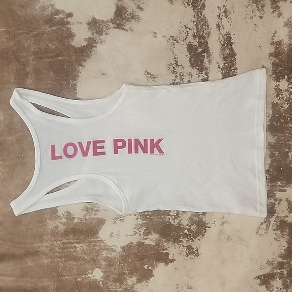 Y2K VS Pink Logo Racerback Tank. Size: S - Picture 5 of 7